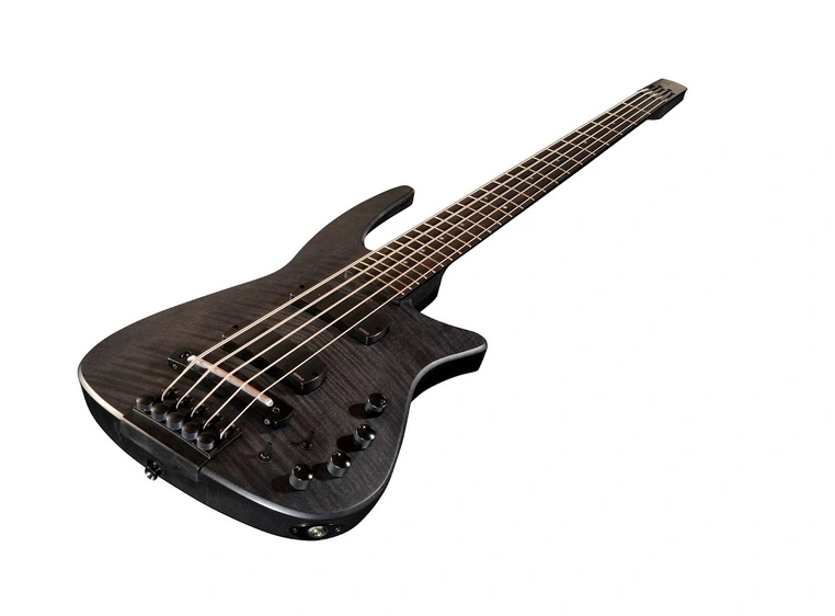 NS DESIGN CR5-BG-CHS 5st Elbass Headless Fretted - Charcoal Stained 